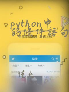 python中的条件语句