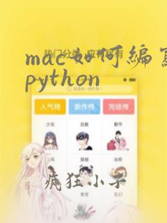 mac如何编写python