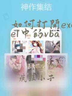 如何打开excel中的vba