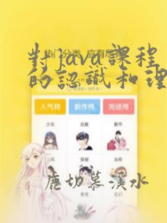 对java课程的认识和理解