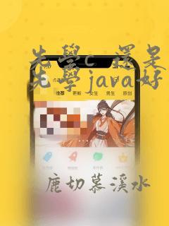 先学c 还是先学java好