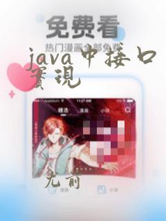 java中接口实现