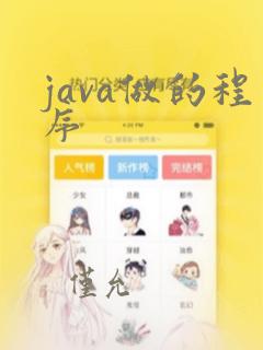 java做的程序