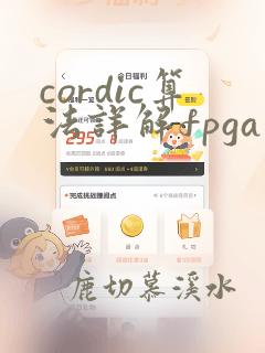 cordic算法详解fpga
