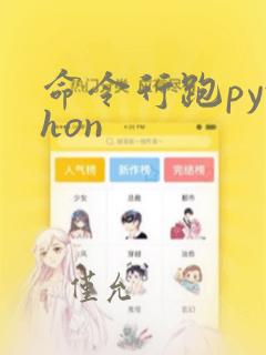 命令行跑python