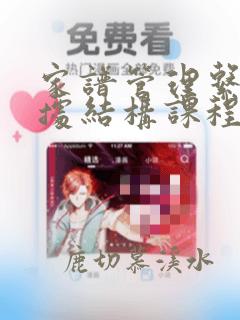 家谱管理系统数据结构课程设计