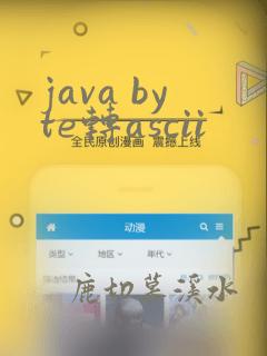 java byte转ascii