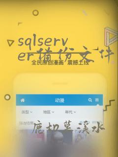 sqlserver备份文件