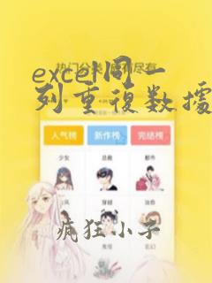 excel同一列重复数据汇总