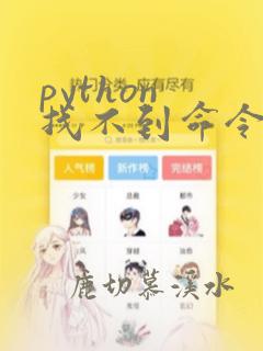python 找不到命令