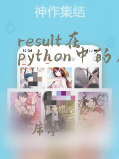 result在python中的用法
