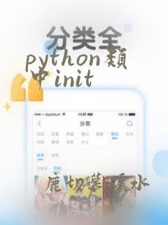 python类中init