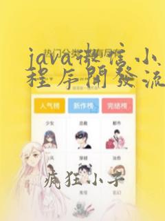 java微信小程序开发流程