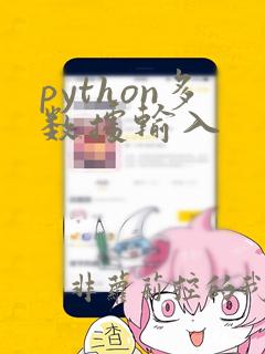python多数据输入