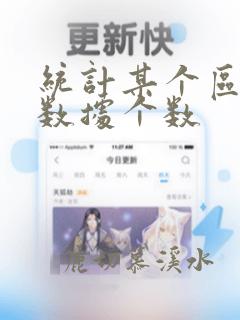 统计某个区间的数据个数