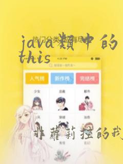 java类中的this