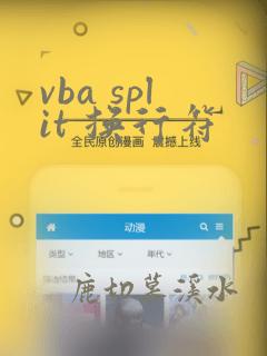 vba split 换行符