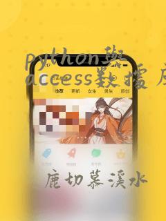 python与access数据库
