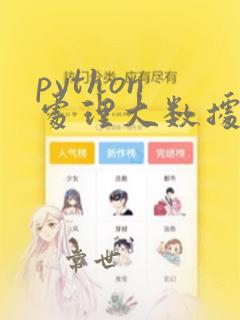 python 处理大数据