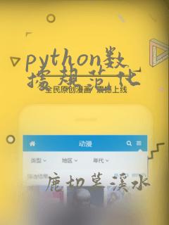 python数据规范化