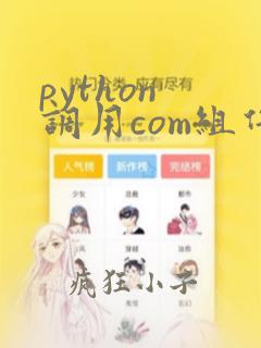 python 调用com组件