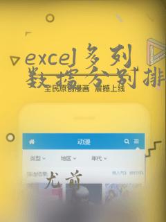excel多列数据分别排序