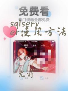 sqlserver使用方法