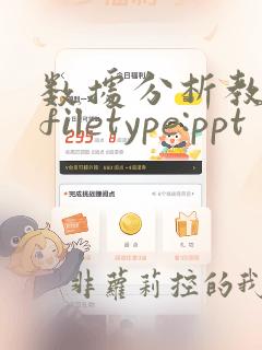 数据分析教程 filetype:ppt