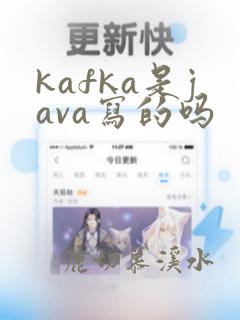 kafka是java写的吗
