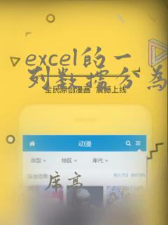 excel的一列数据分为多列
