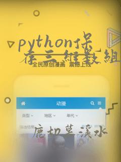 python保存三维数组到文件