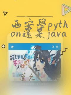 西安学python还是java