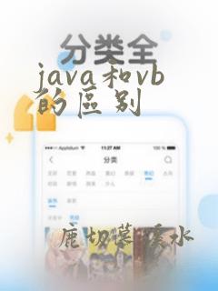 java和vb的区别