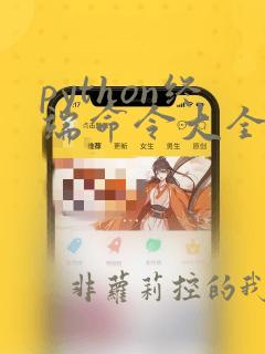 python终端命令大全