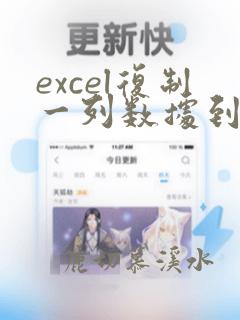 excel复制一列数据到word