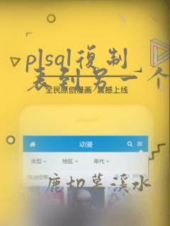 plsql复制表到另一个数据库
