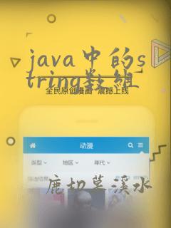 java中的string数组