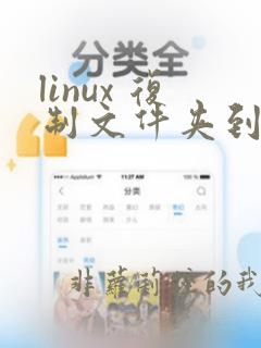 linux 复制文件夹到另一个文件夹