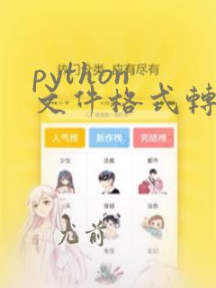 python 文件格式转换