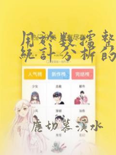 用于数据整理和统计分析的常用软件