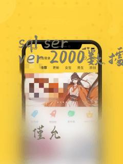 sql server 2000数据恢复