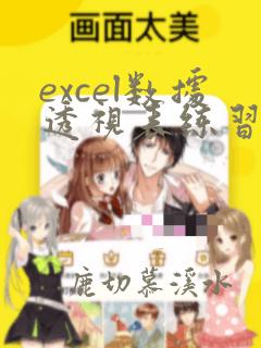 excel数据透视表练习题