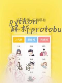 python 解析protobuf