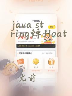 java string转float