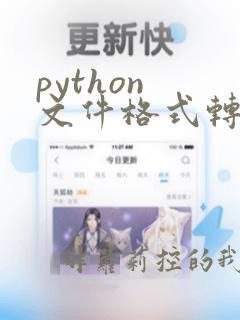 python 文件格式转换