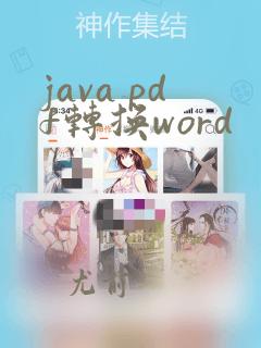 java pdf转换word