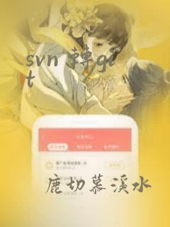 svn 转git