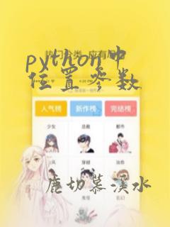 python中位置参数