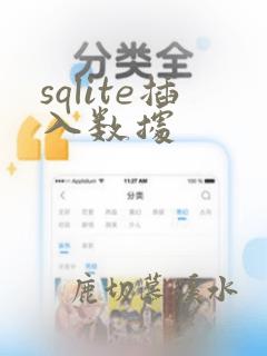 sqlite插入数据