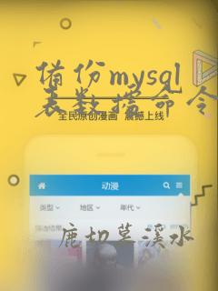 备份mysql表数据命令